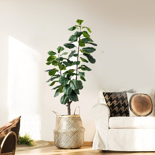 Primrue Faux Fiddle Leaf Fig Tree in Pot & Reviews Wayfair